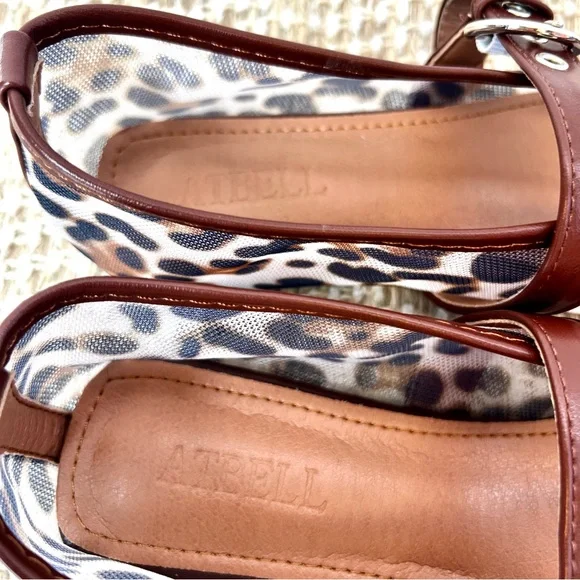 ATBELL • Women’s Mesh Ballet Mary Jane Flats • Leopard Print • Size: EU 38/US 8 - Picture 10 of 16